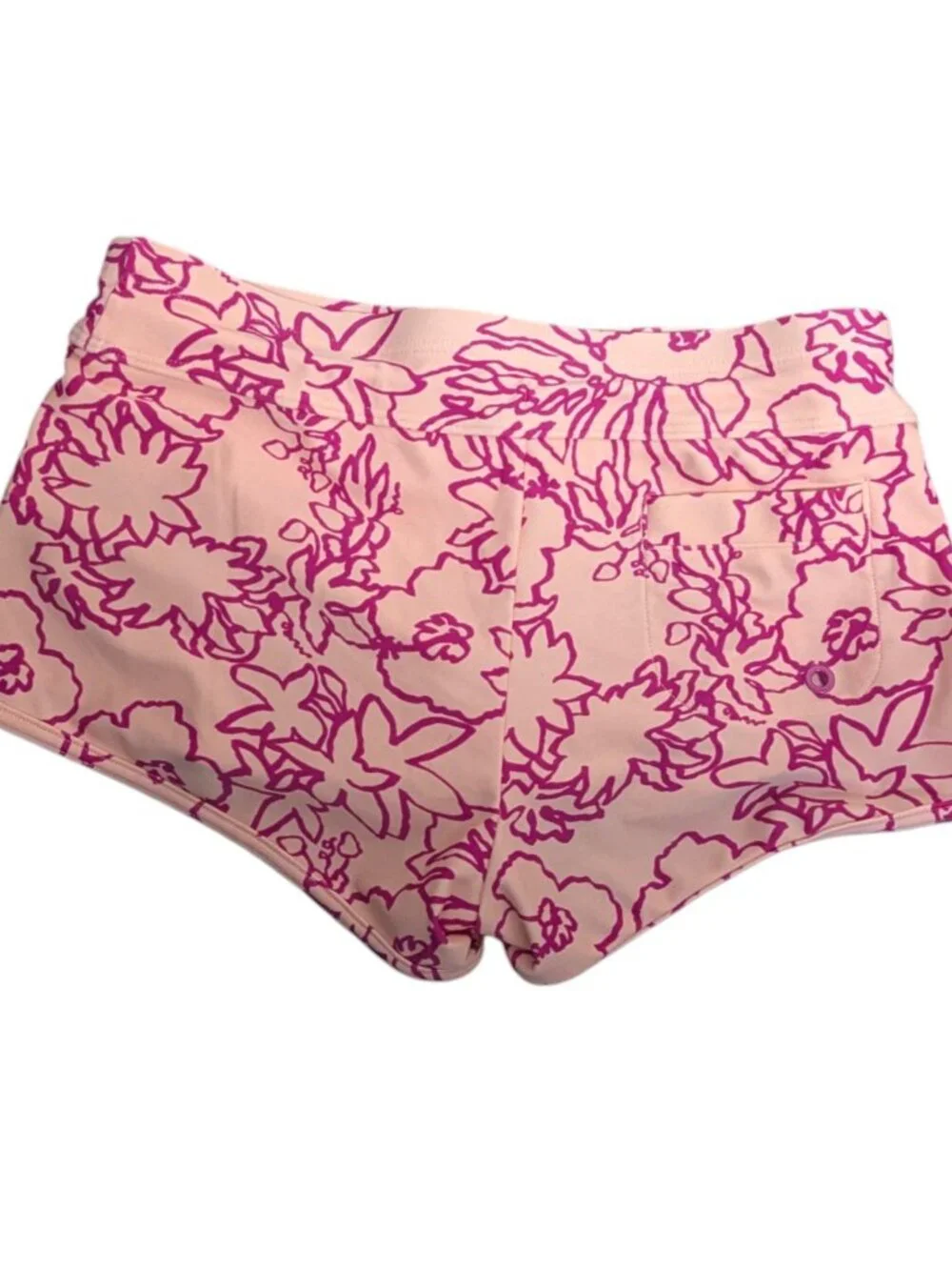 Athleta Girl Cannonball 2.0 2 pc Swim Set M Floral Board Shorts Top Medium 8/10